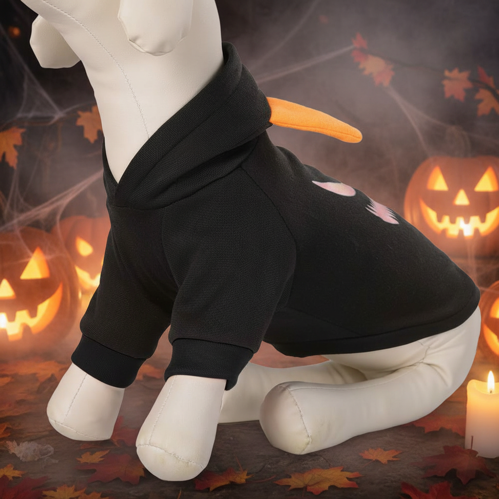 Frip'ouille Noir mannequin - Fond Halloween