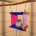 Hamac carré taille S - fond cage avec branche