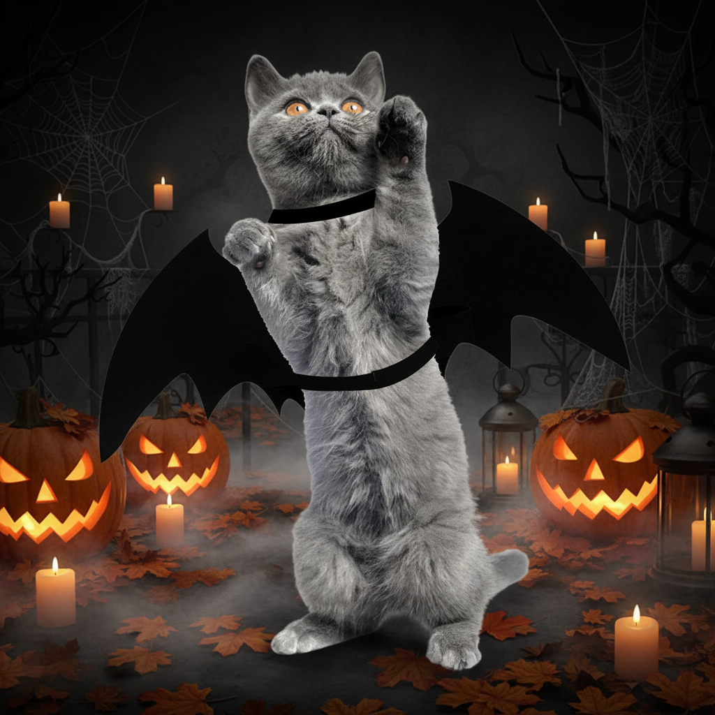Miaou'Bat - Fond Halloween
