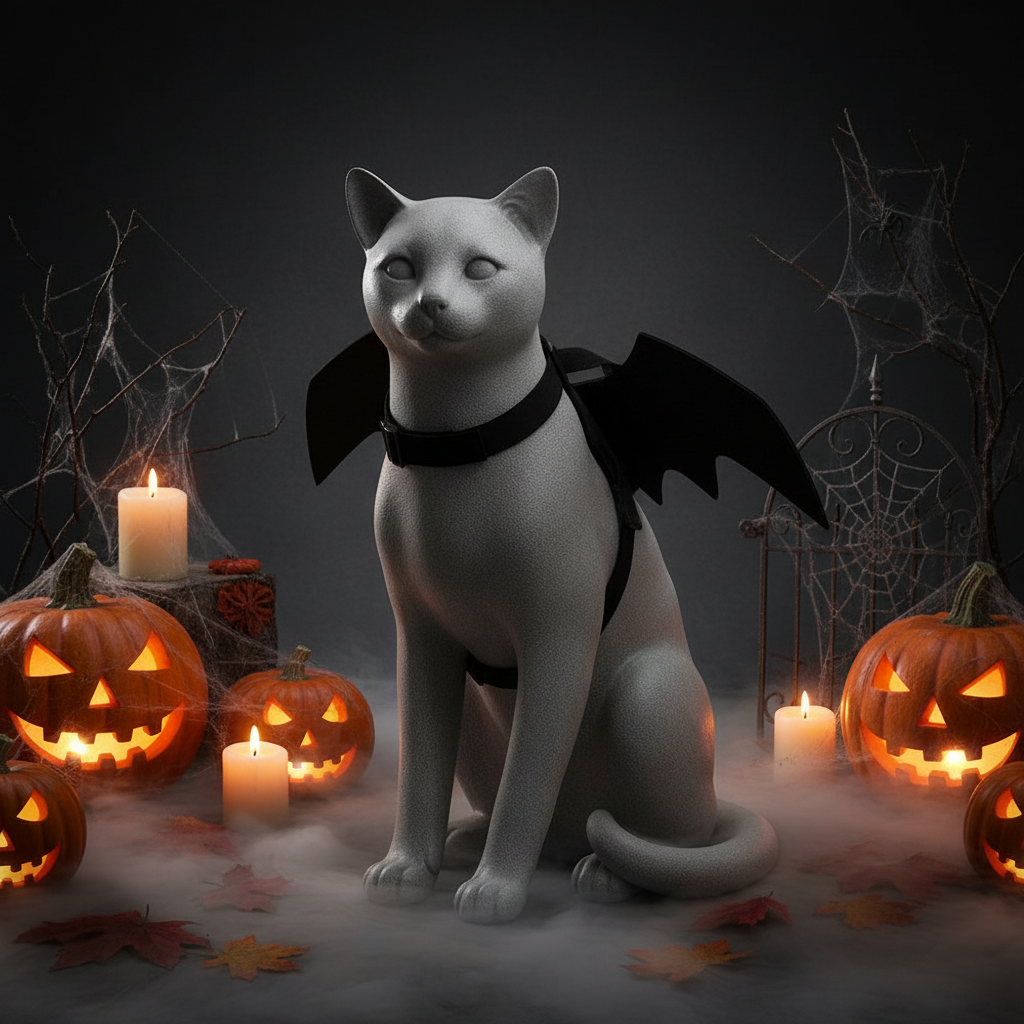 Miaou'Bat - Mannequin chat avec ailes