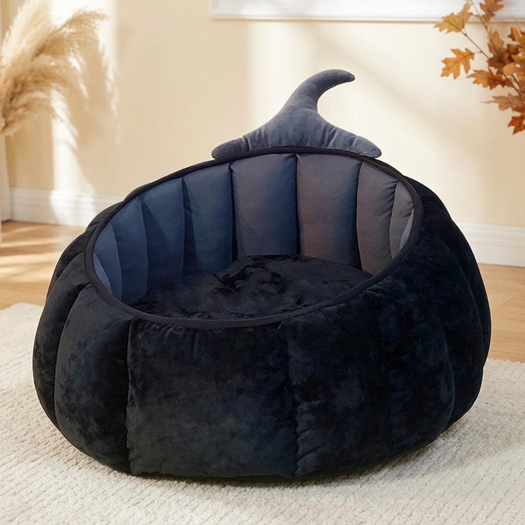 Panier AbracaTrouille noir dans un décor automnal chaleureux