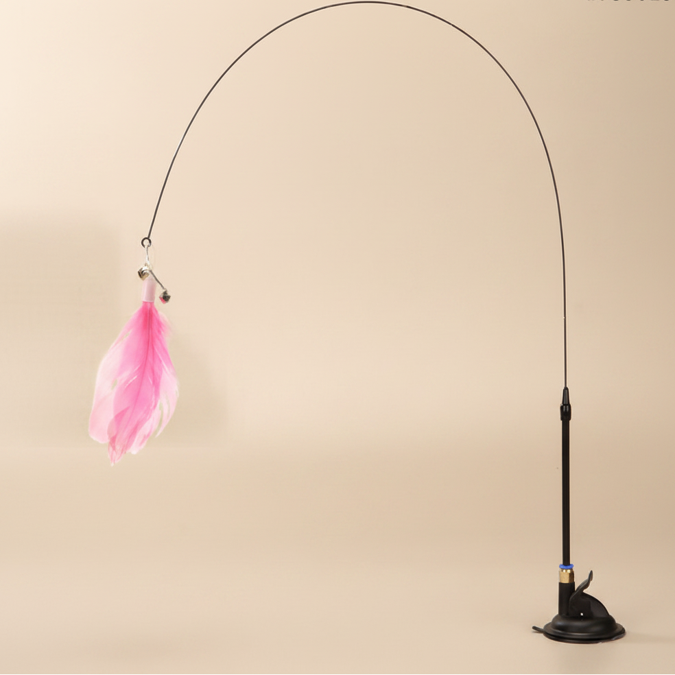 PlumiBell plume rose - fond beige