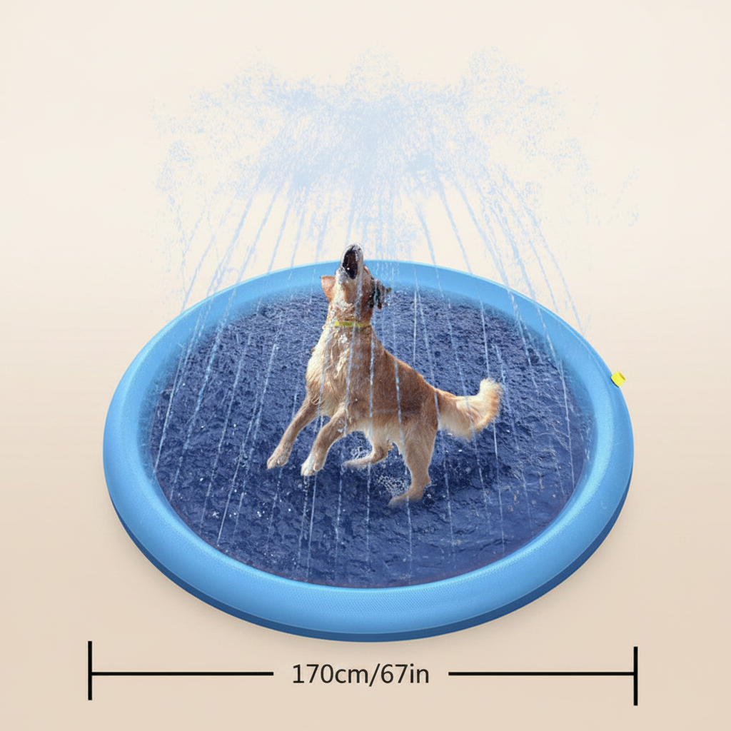 SplashPaw 170cm fond beige