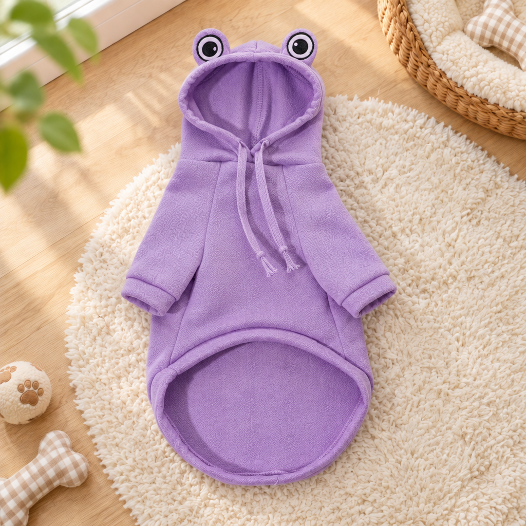 Sweat mauve dans le décor cocooning