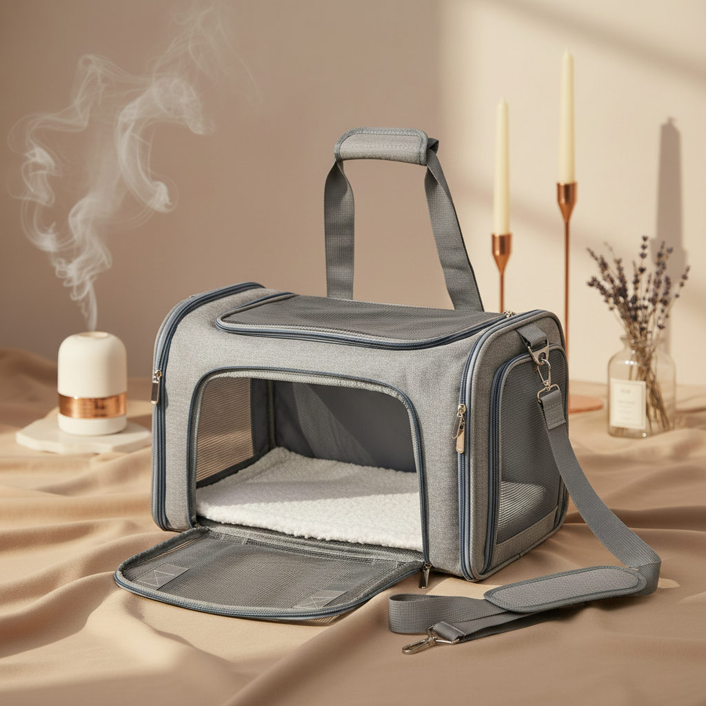 Transisac Gris Ouvert – Fond beige