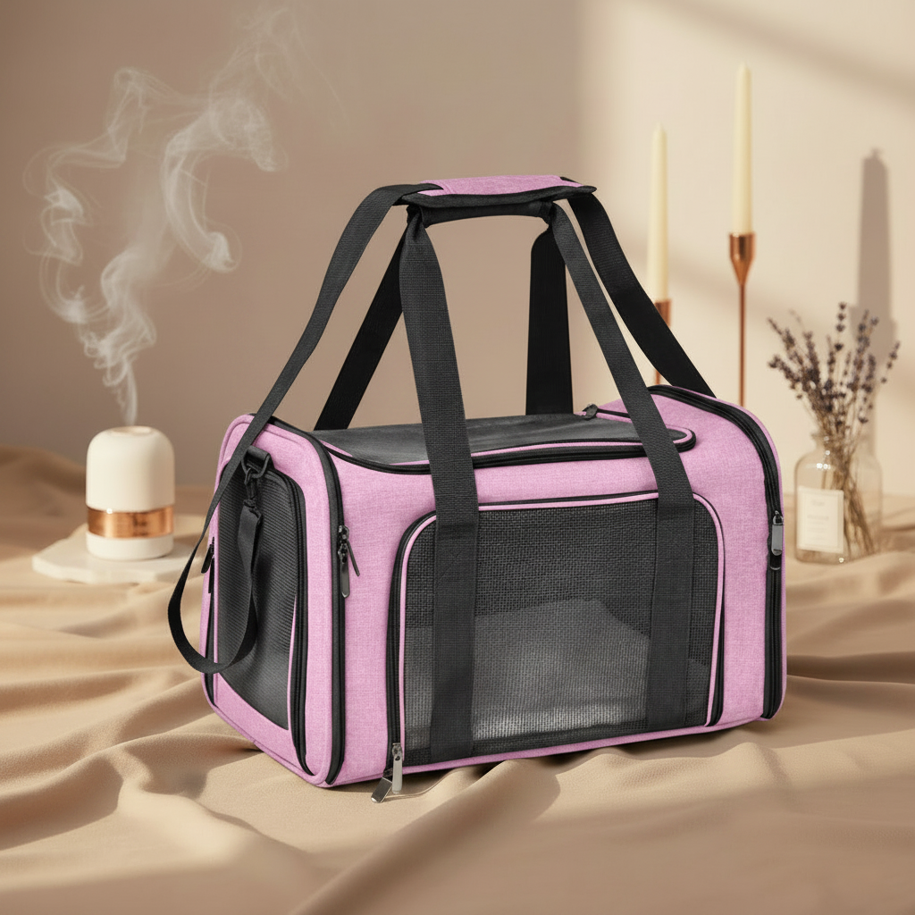 Transisac Rose – Fond beige